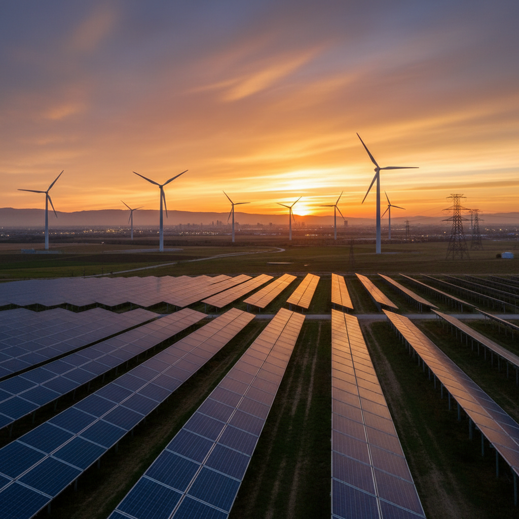 Solar & Gas Power Station
